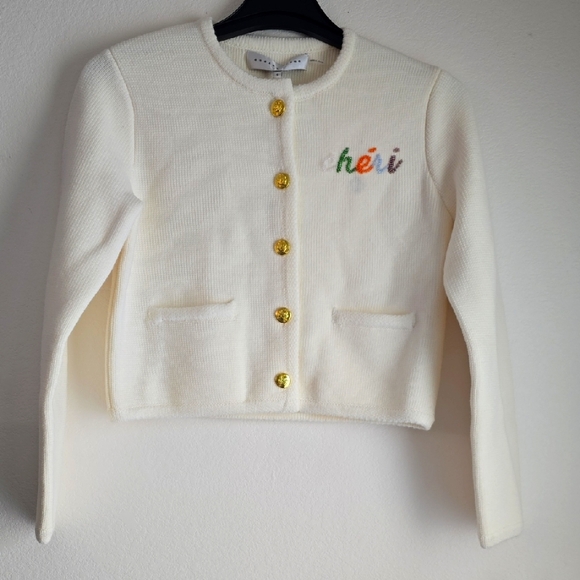 Endless Rose Cheri Beaded Cardigan Size S Color Ivory - Picture 4 of 12